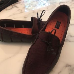 Swims brown waterproof boat shoes